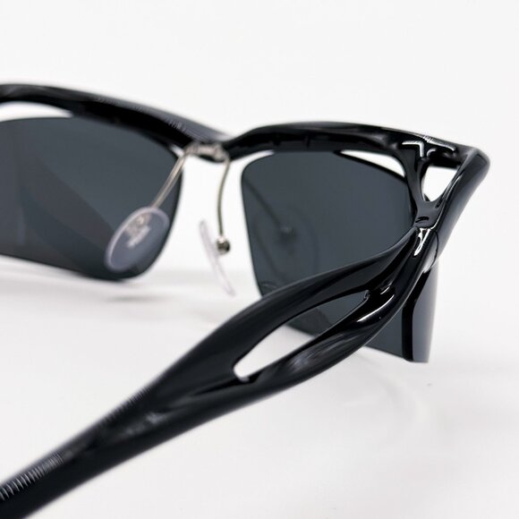 NEW PRADA PRA25S 1AB5S0 SUNGLASSES SPR A25 WOMEN OVAL BLACK PR A25S 1AB5S0 main image 10
